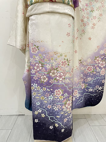 【振袖】白・桜