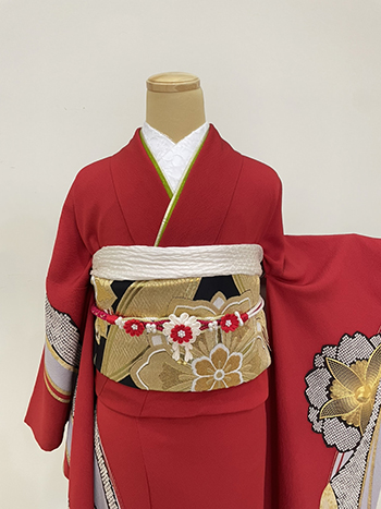 【振袖】赤・桜
