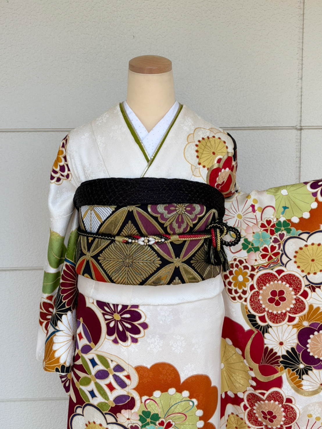 【振袖】白・梅