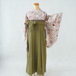 【卒業袴】白・牡丹