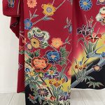 【振袖】赤・梅