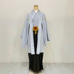 【男性袴】ｸﾞﾚｰ・菊菱