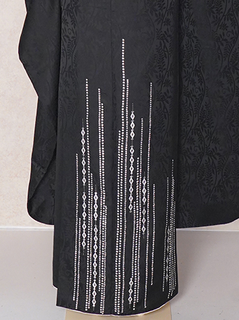 【振袖】黒・ｽﾊﾟﾝｺｰﾙ