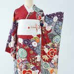 【振袖】赤・梅
