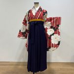 【卒業袴】赤・ｽﾄﾗｲﾌﾟ