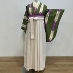 【卒業袴】緑・矢羽根