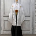 【男性袴】白・菊菱