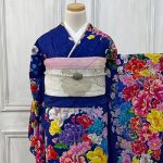 【振袖】青・牡丹