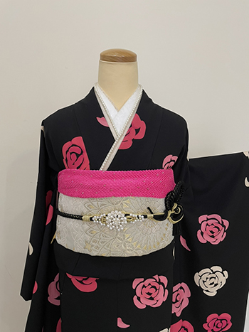 【振袖】黒・ﾊﾞﾗ