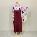 【卒業袴】白・ﾄﾞｯﾄ