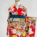 【振袖】赤・梅