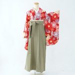 【卒業袴】赤・牡丹