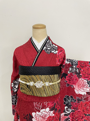 【振袖】赤・ﾊﾞﾗ