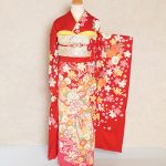 【振袖】赤・菊/牡丹