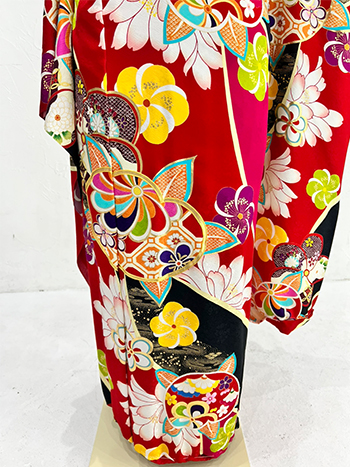 【振袖】赤・梅