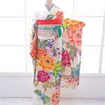 【振袖】白/黄色・ﾊﾞﾗ