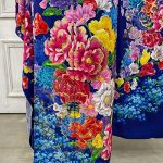 【振袖】青・牡丹