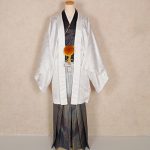 【男性袴】白・薔薇