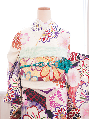 【振袖】白・桜