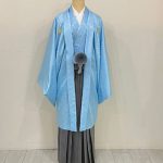 【男性袴】水色・菊菱