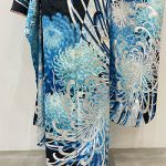 【振袖】黒/青・菊