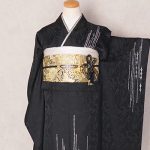 【振袖】黒・ｽﾊﾟﾝｺｰﾙ
