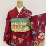 【振袖】赤・梅