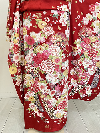 【振袖】赤・牡丹