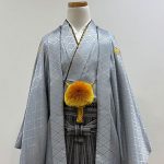 【男性袴】ｸﾞﾚｰ・菊菱