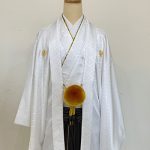 【男性袴】白・菊菱