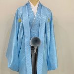 【男性袴】水色・菊菱