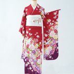 【振袖】赤・桜