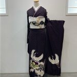 【振袖】紫・鶴