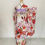 【振袖】白・梅
