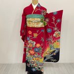 【振袖】赤・梅