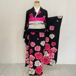 【振袖】黒・ﾊﾞﾗ