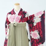 【卒業袴】赤・牡丹