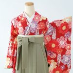 【卒業袴】赤・牡丹