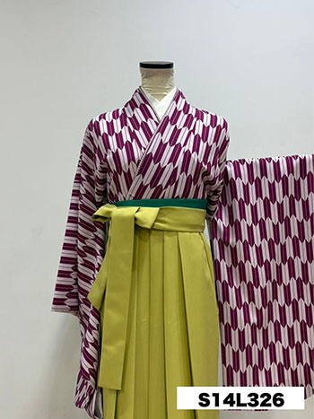 【卒業袴】紫・矢羽