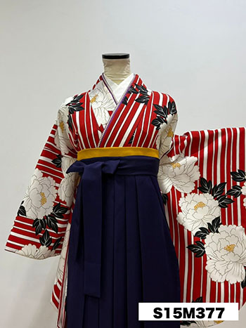 【卒業袴】赤・ｽﾄﾗｲﾌﾟ