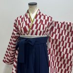 【卒業袴】白/赤・矢羽