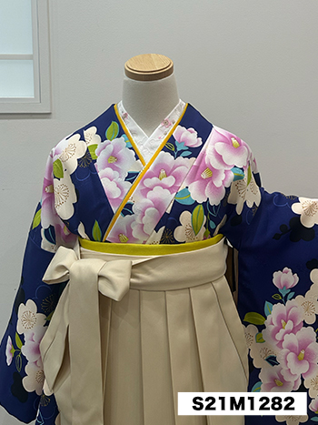 【卒業袴】青・椿