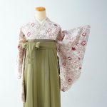 【卒業袴】白・牡丹