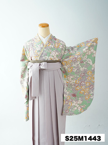 【卒業袴】緑・梅