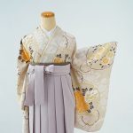 【卒業袴】ﾍﾞｰｼﾞｭ・牡丹