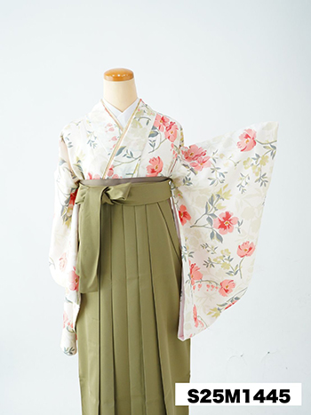 【卒業袴】白・洋花