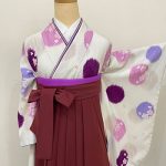 【卒業袴】白・ﾄﾞｯﾄ