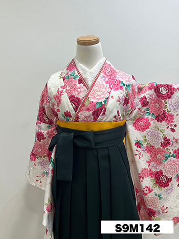 【卒業袴】白・ﾊﾞﾗ