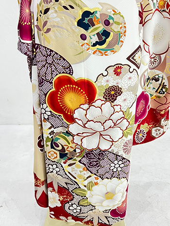 【振袖】白・梅