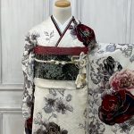 【振袖】白・薔薇